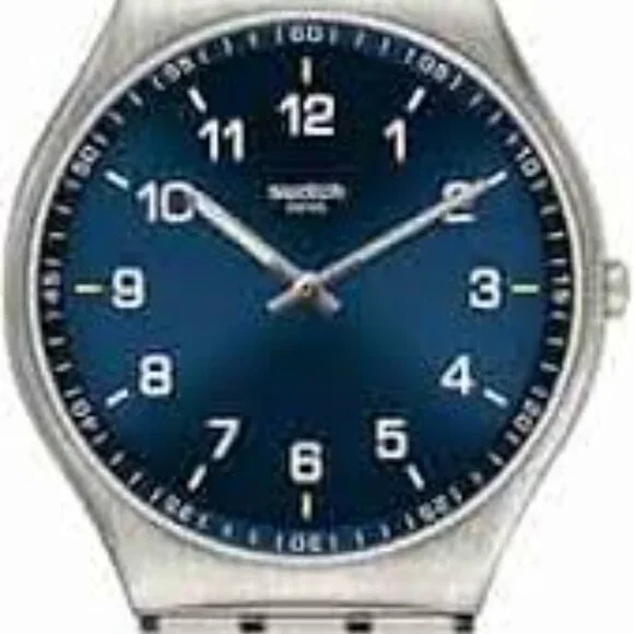 25- NIB SWATCH SKIN SUIT BLUE WATCH - Picture 3 of 7